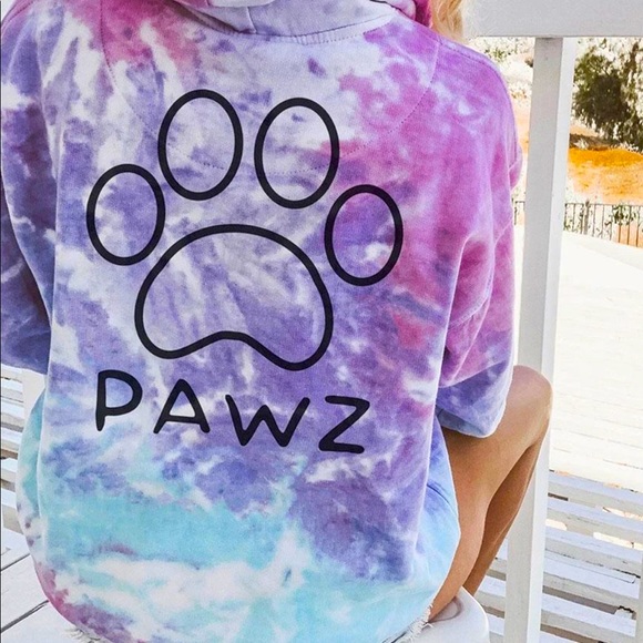Pawz Cotton Candy Tie Dye Hoodie